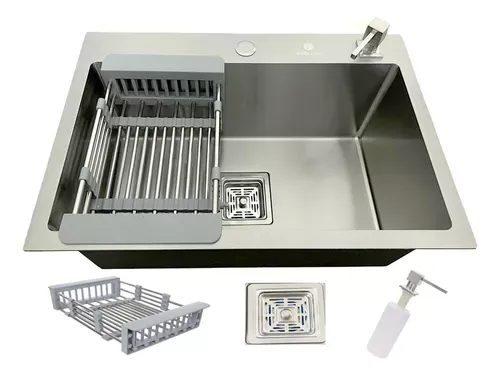 Cuba Gourmet Quadrada Ao Inox 304 Escovada 60x40cm Acessrios
